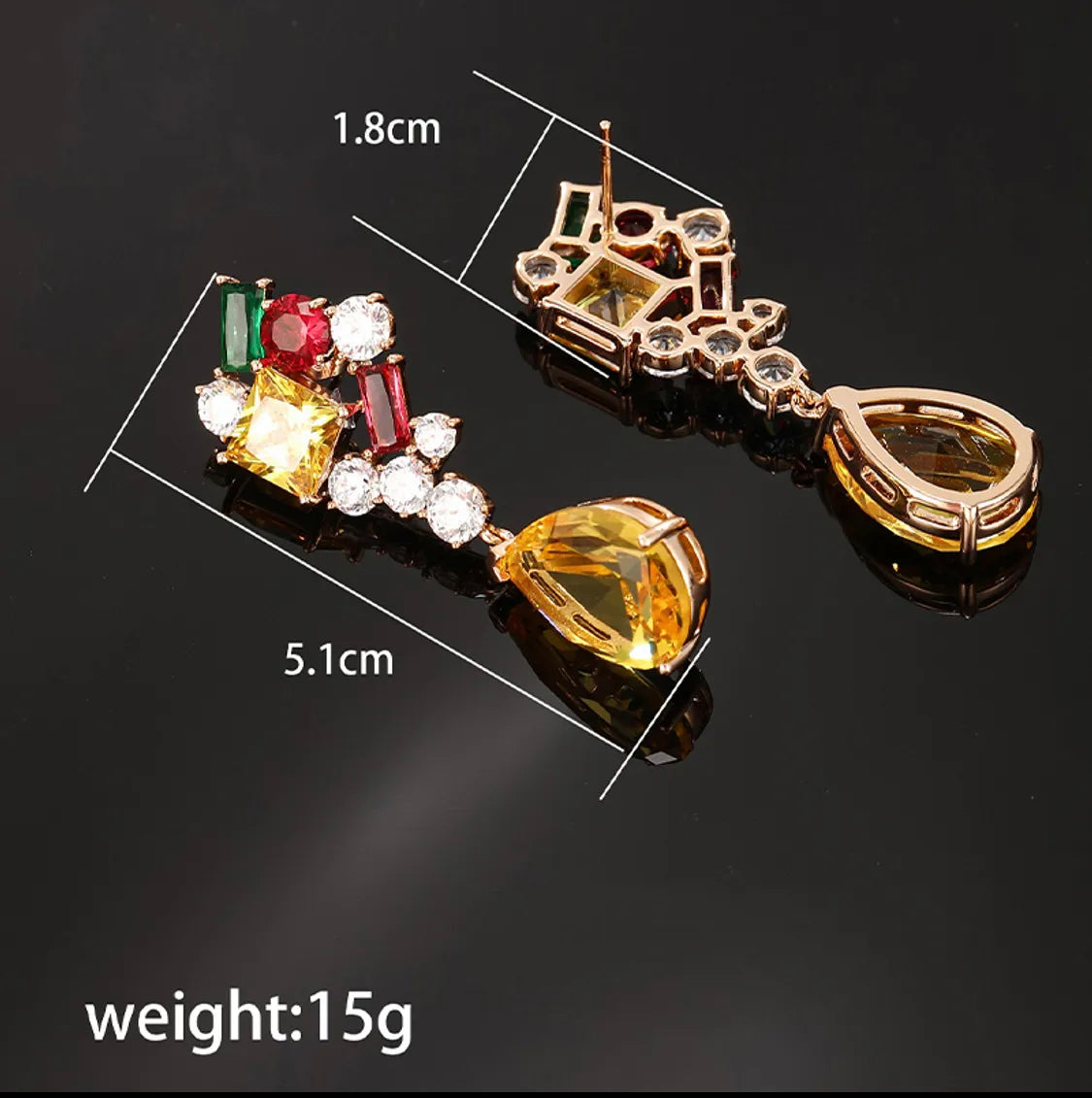 Enchanted Gemstone Drop Earrings
