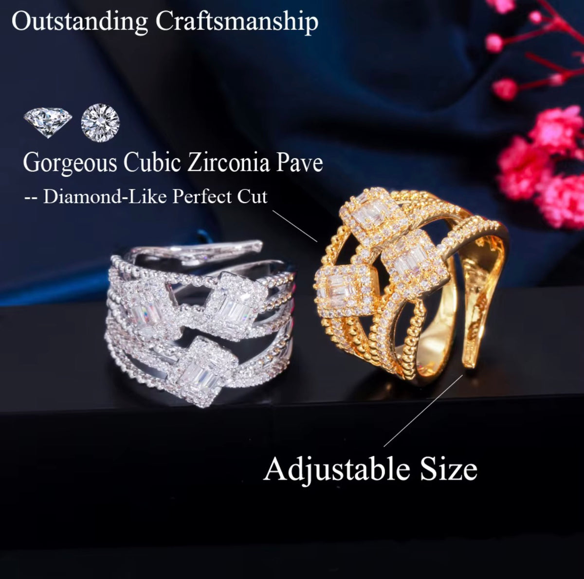 Aurelia Multi-Strand Statement Ring