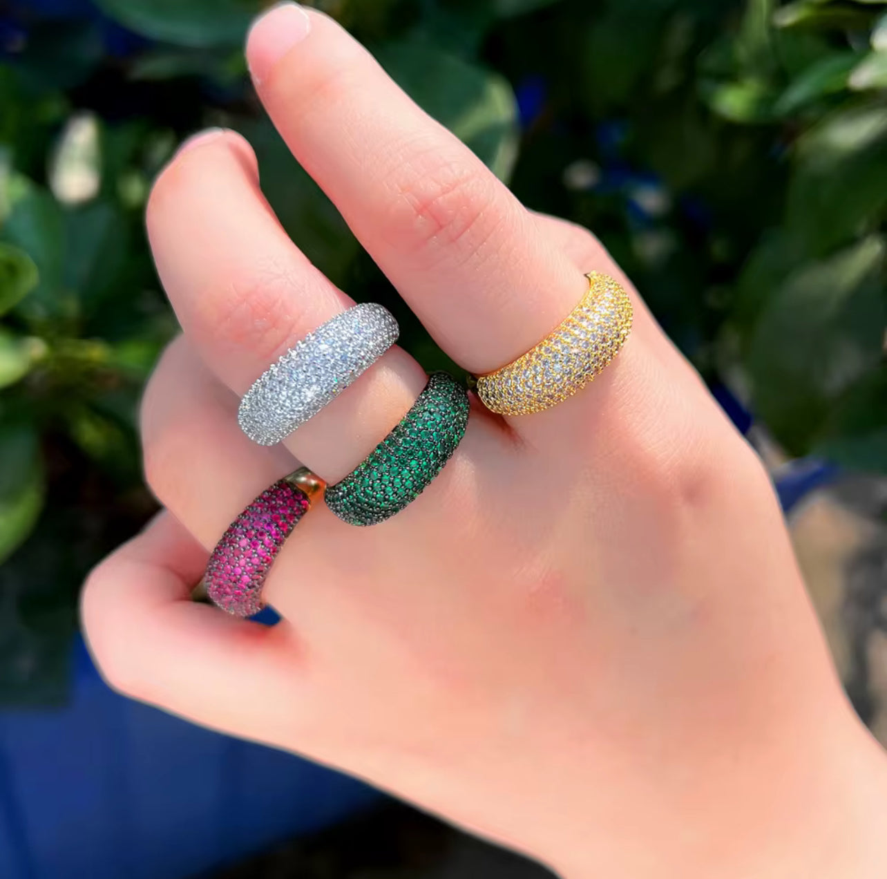 18K Gold-Plated Zircon Ring