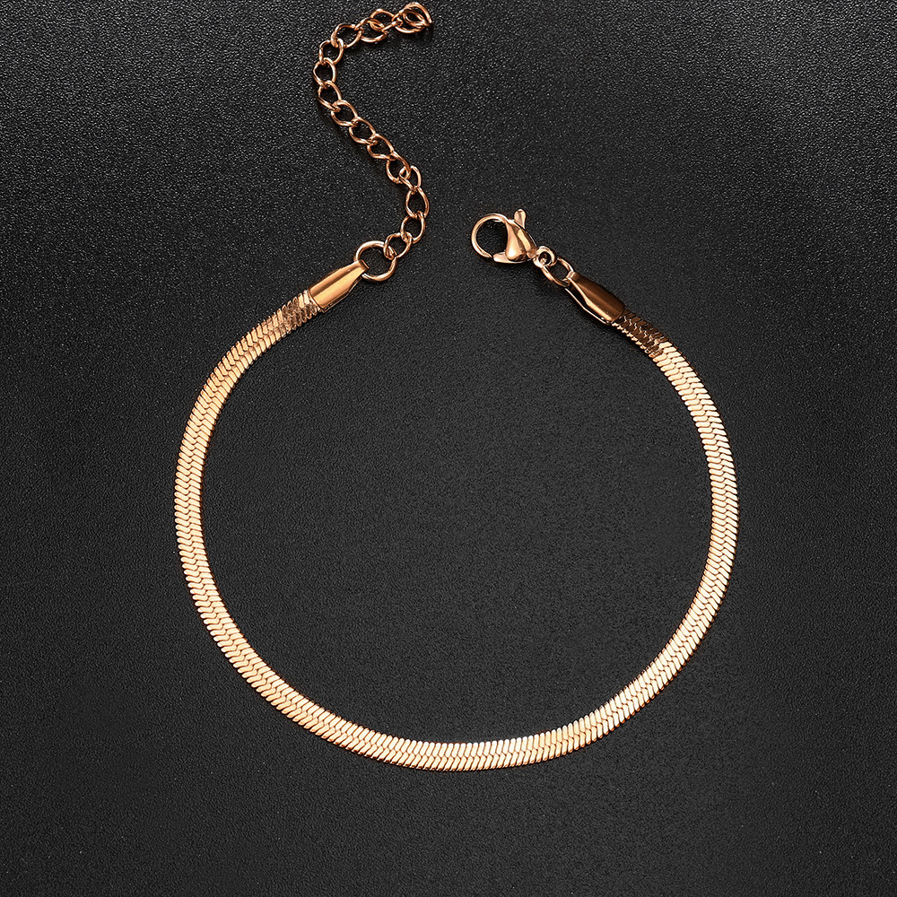 Verona Flat Snake Chain Anklet