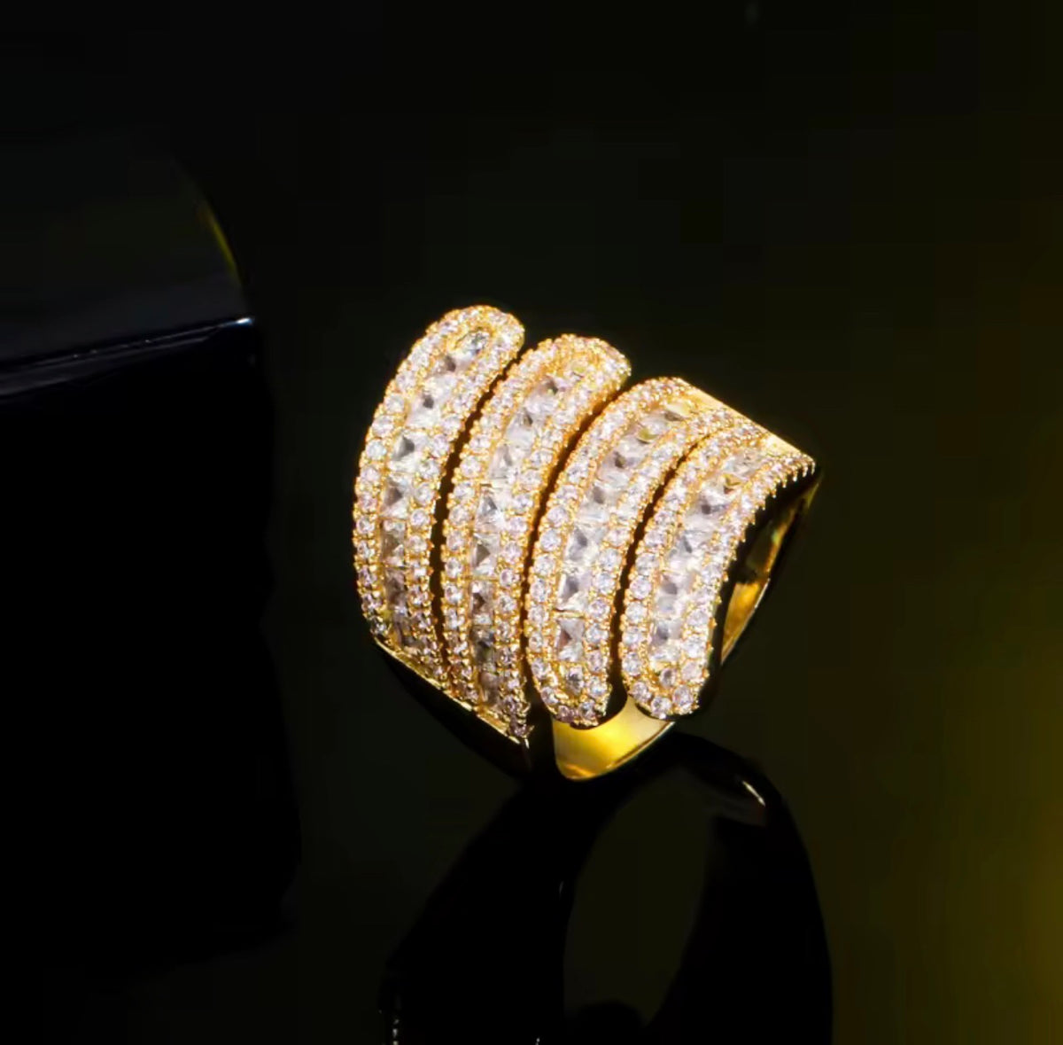Cleo Layered Cocktail Ring
