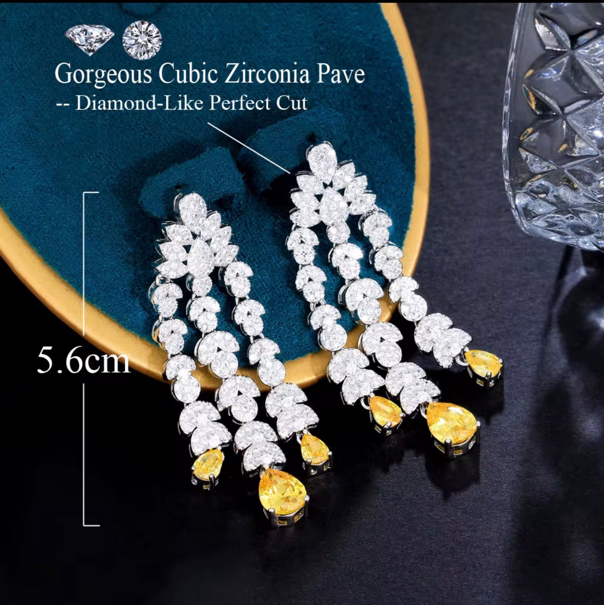 Iconic Zircon Drop Earrings