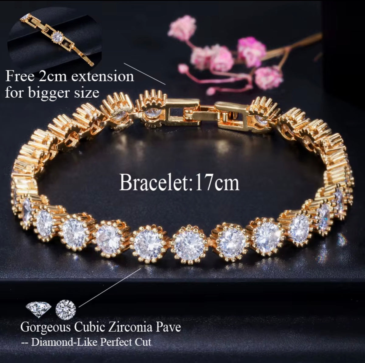 Empress Bloom Tennis Bracelet