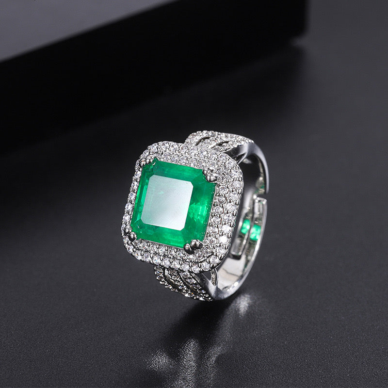 Emerald Riviera Cocktail Ring
