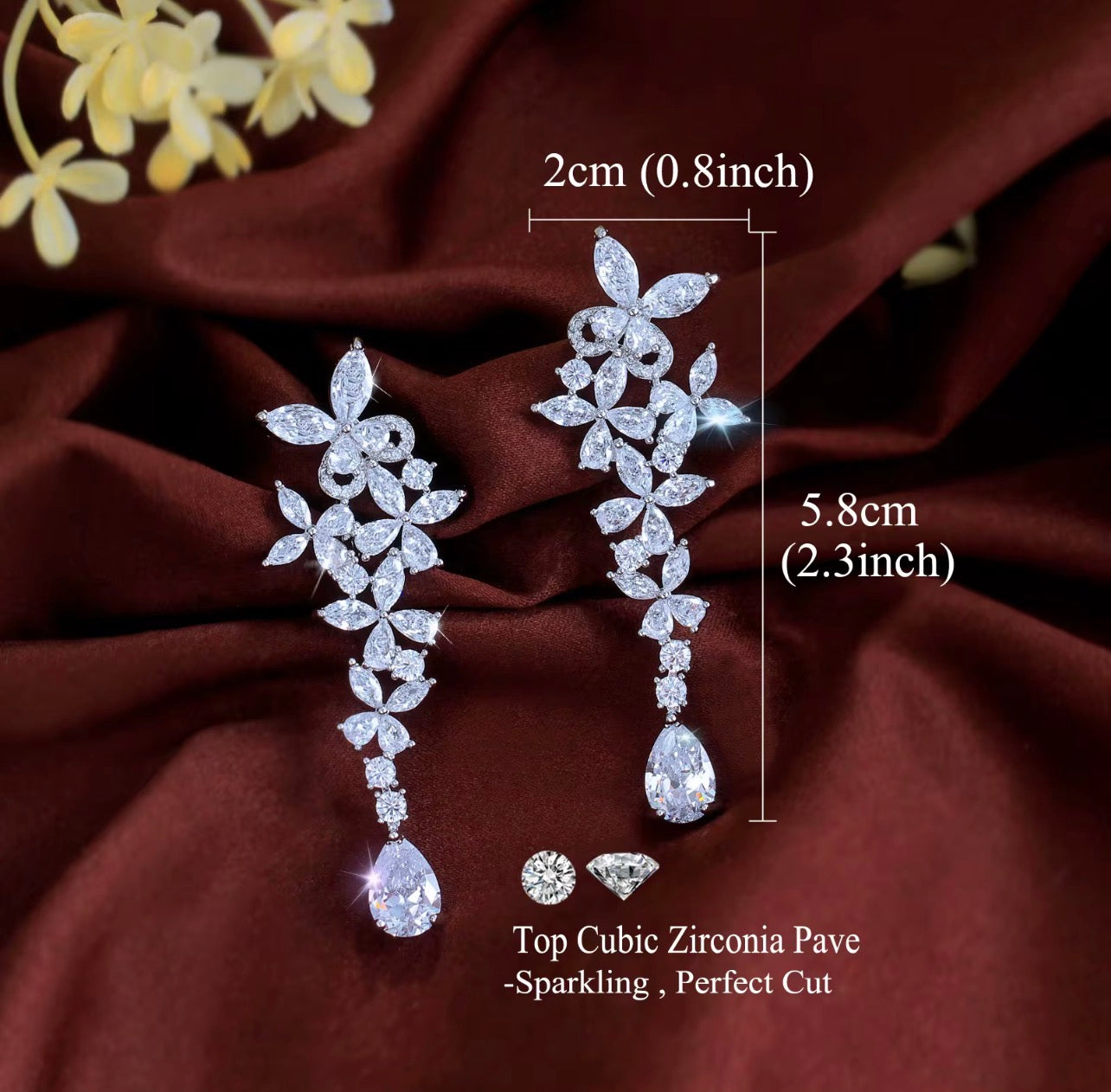Seraphina Bridal earrings