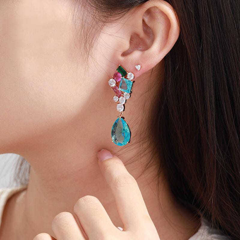 Luminous Aurora Drop Earrings