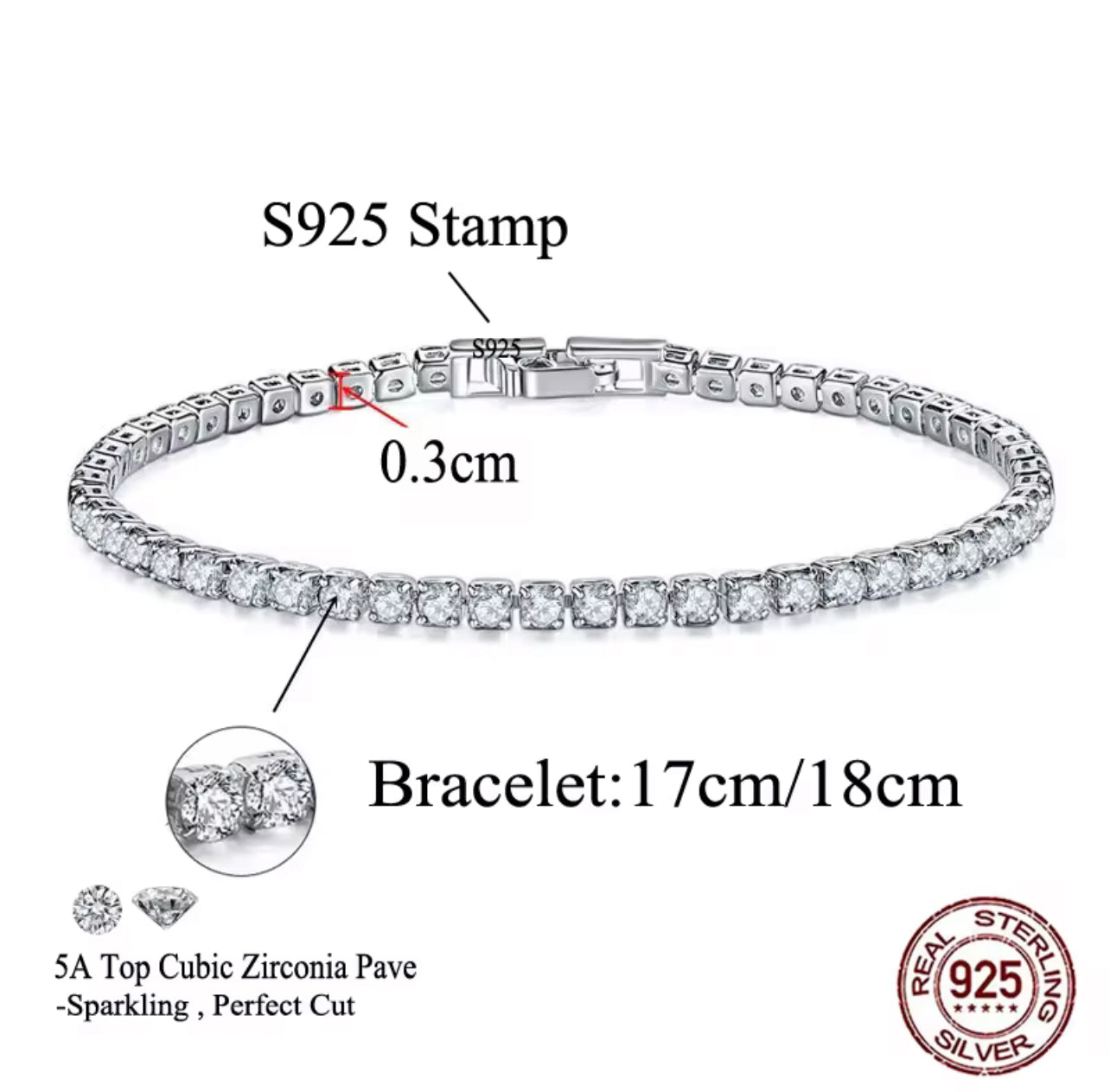 Cascade Tennis Bracelet