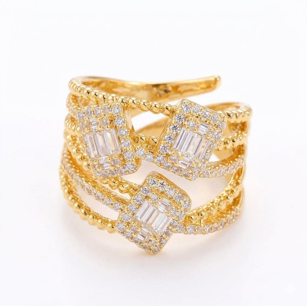 Aurelia Multi-Row Baguette