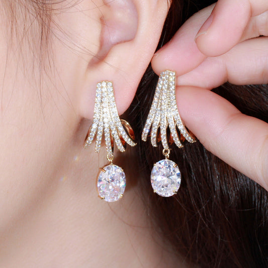 Zircon Aurora Drop Earrings