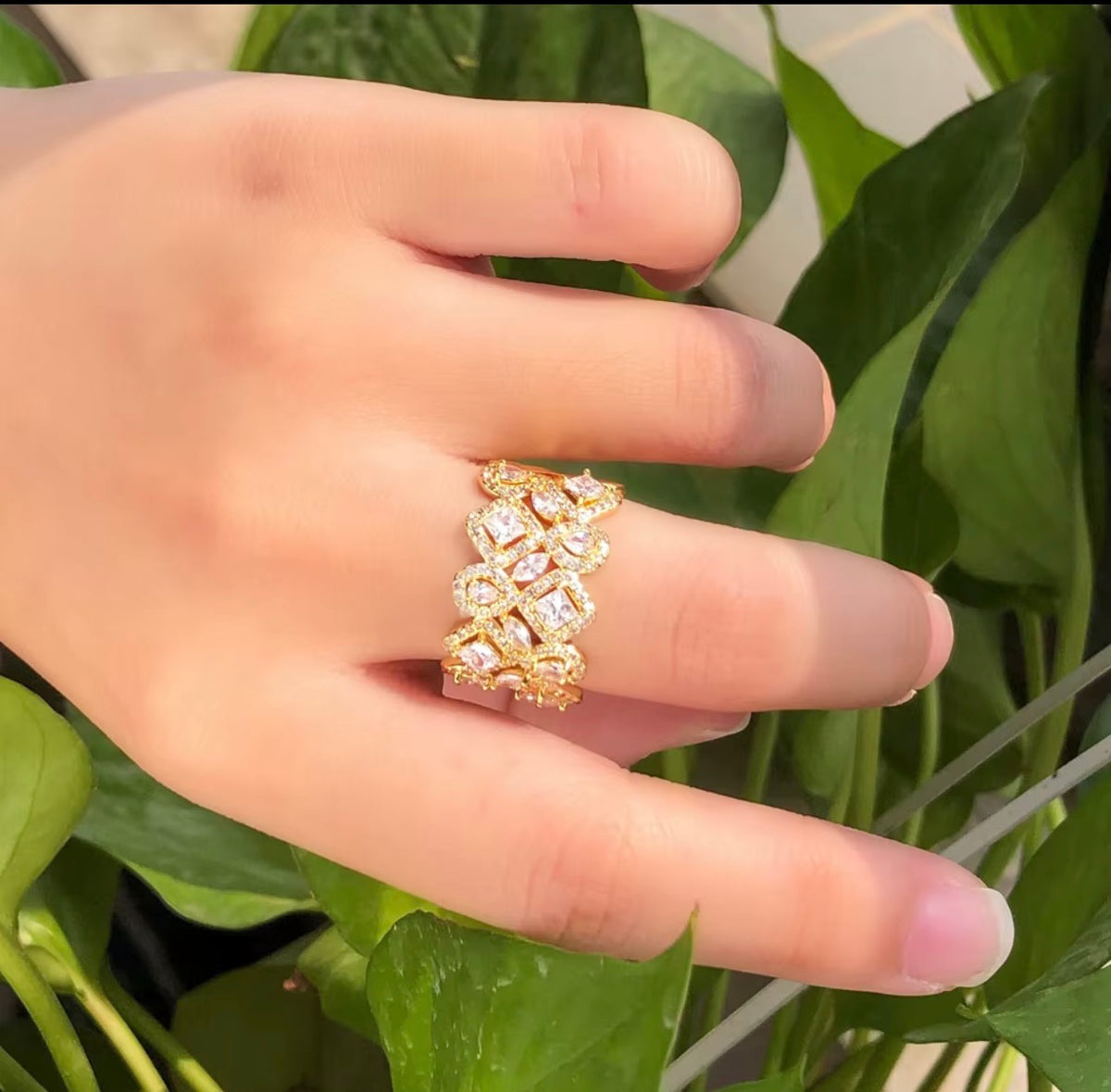 Aurelia Multi-Cut Statement Ring