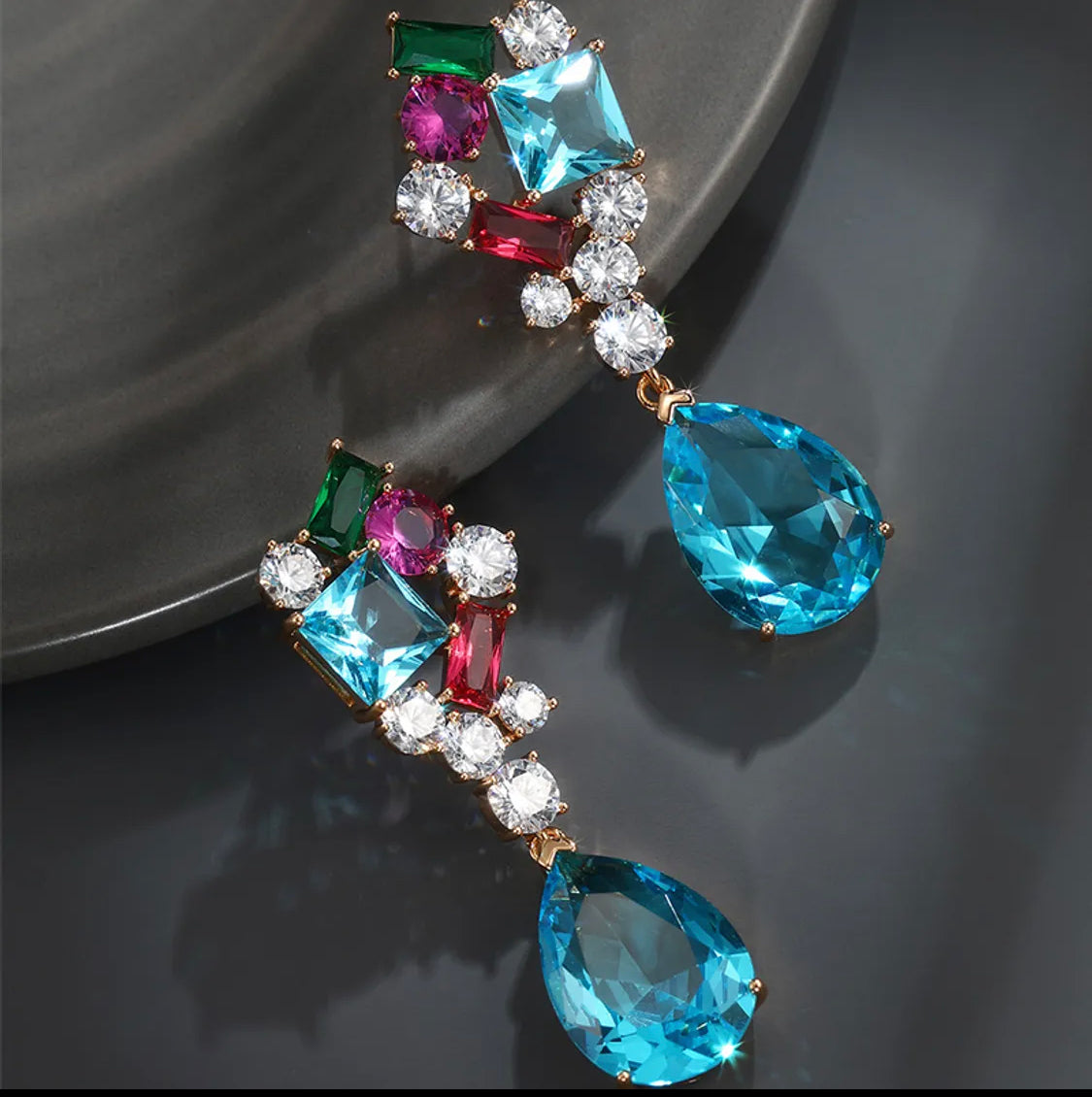 Pristine Gemstone Drop Earrings