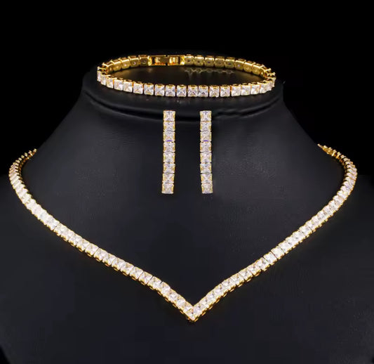 Celestial Brilliance Necklace & Earring Set