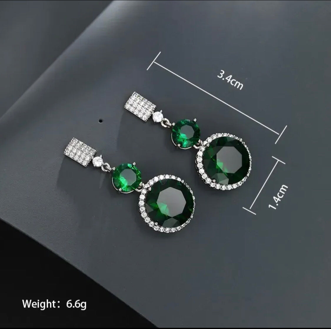 White Gold Plated Earrings