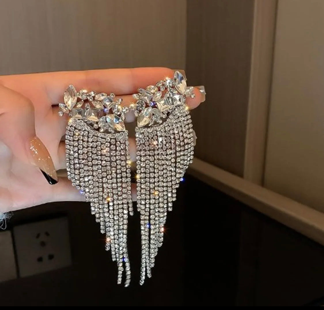 Gilded Zircon Drop Earrings