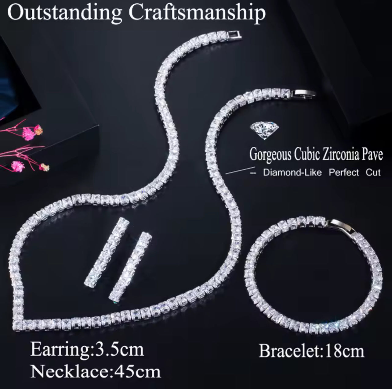 Luminous Necklace & Earring Set