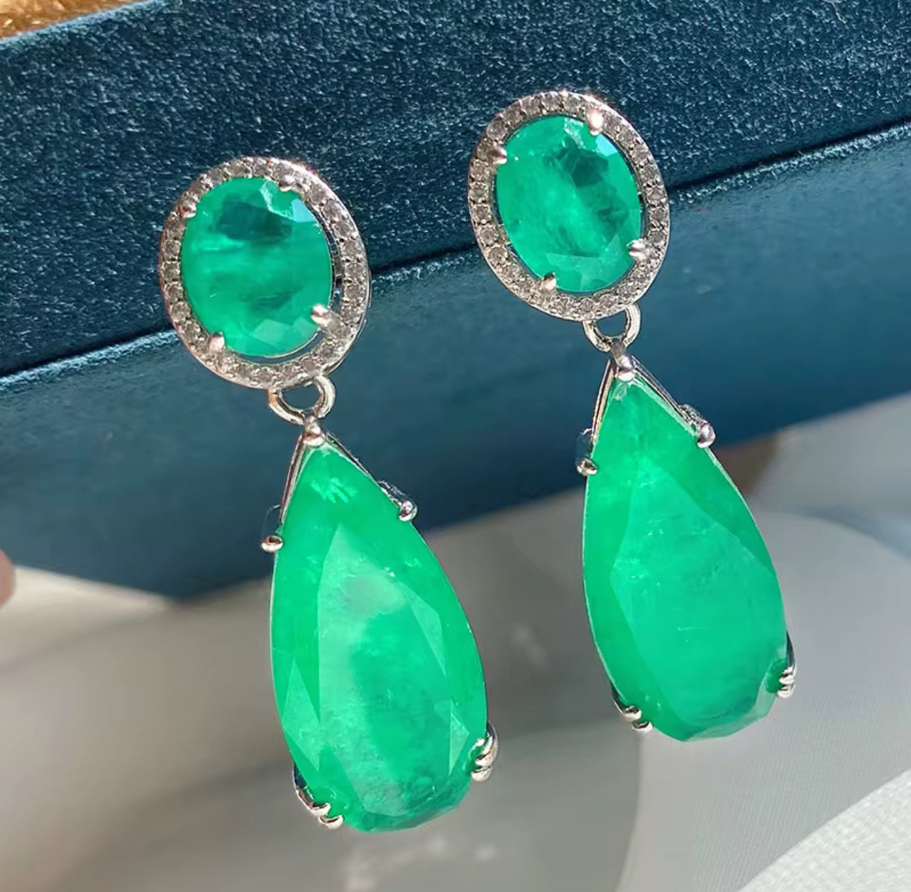Gemstone Lumiere Drop Earrings