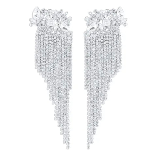 Pristine Brilliance Drop Earrings