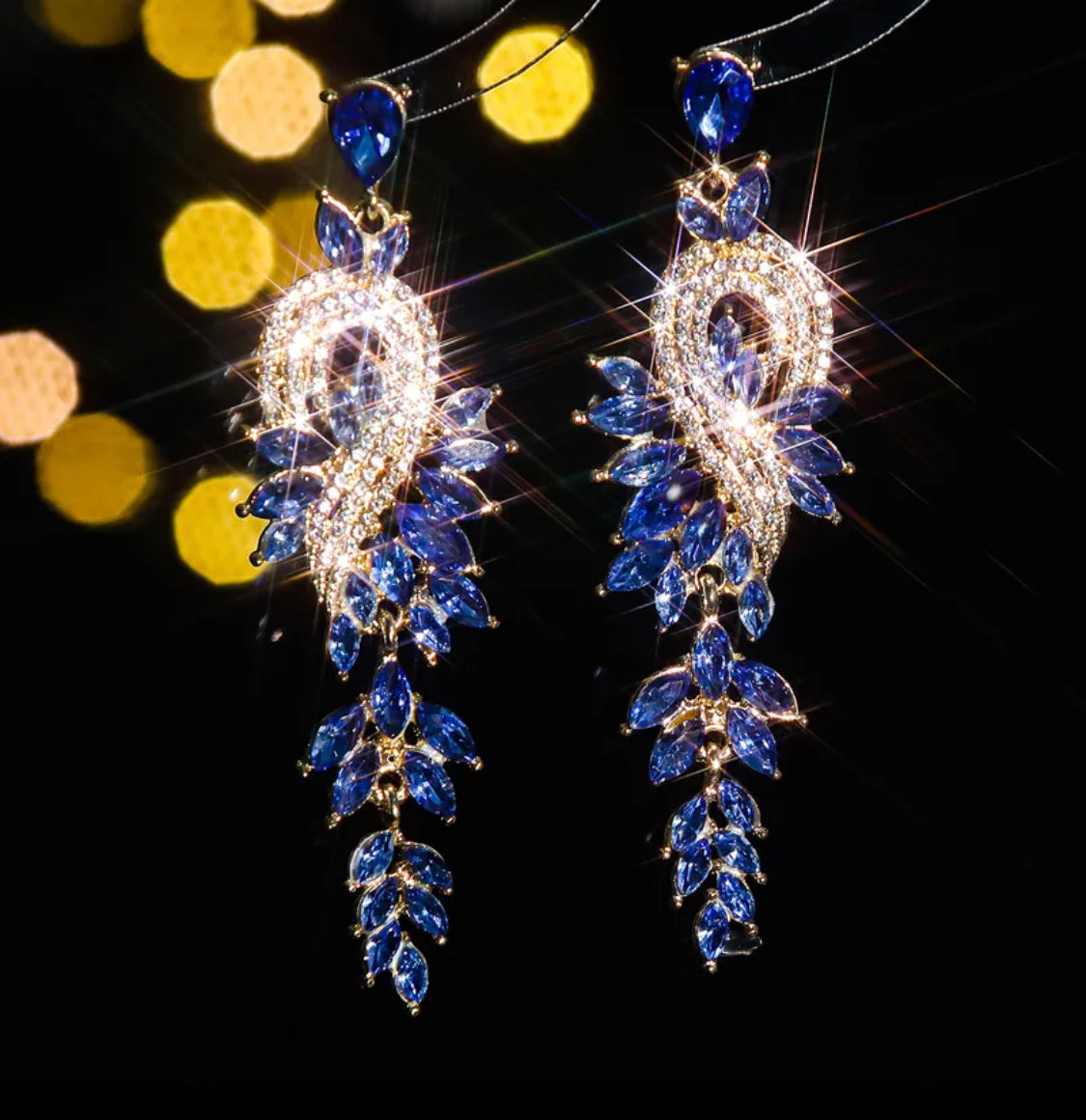 Pristine Halo Drop Earrings