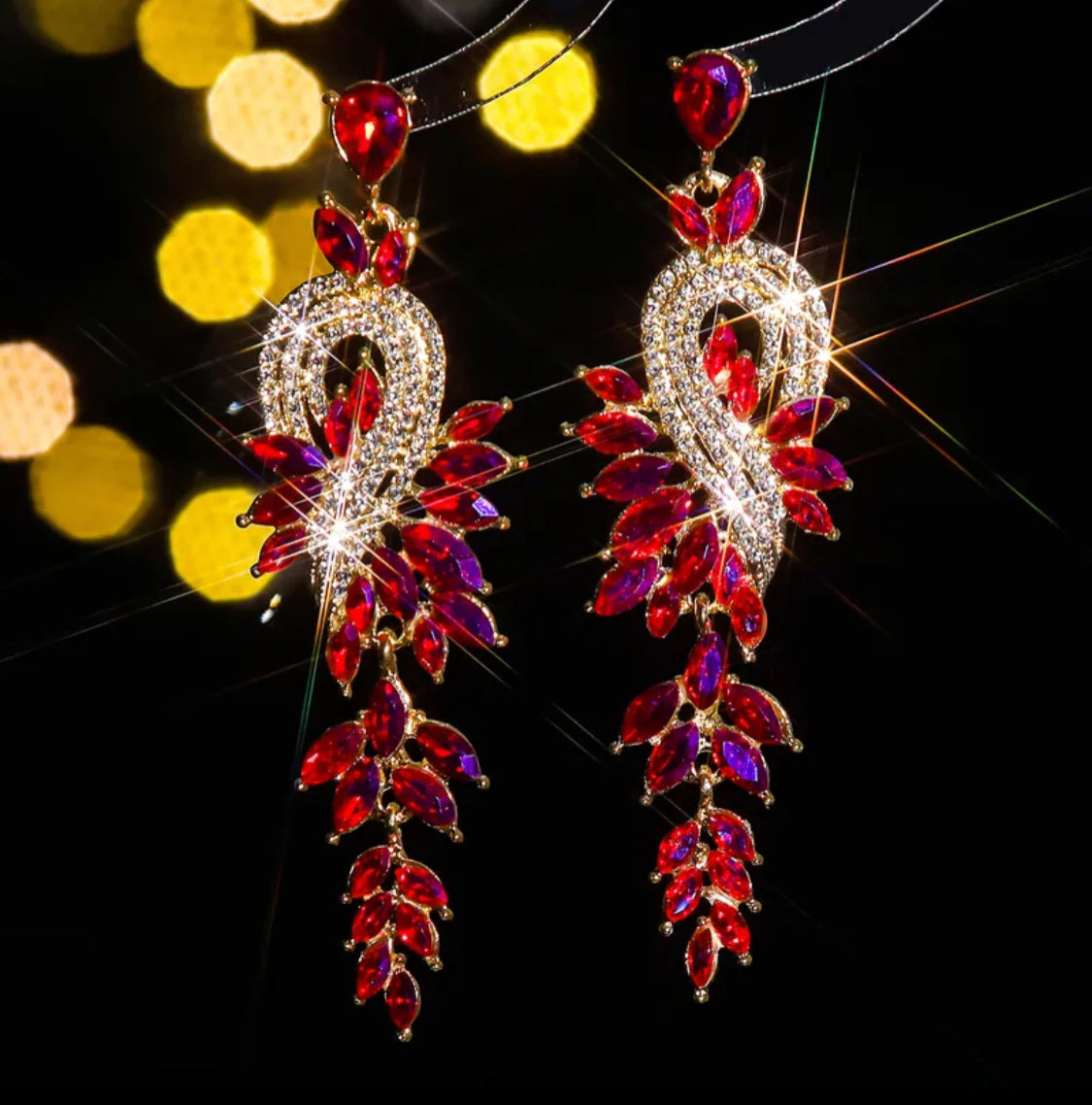 Velvet Crystal Drop Earrings