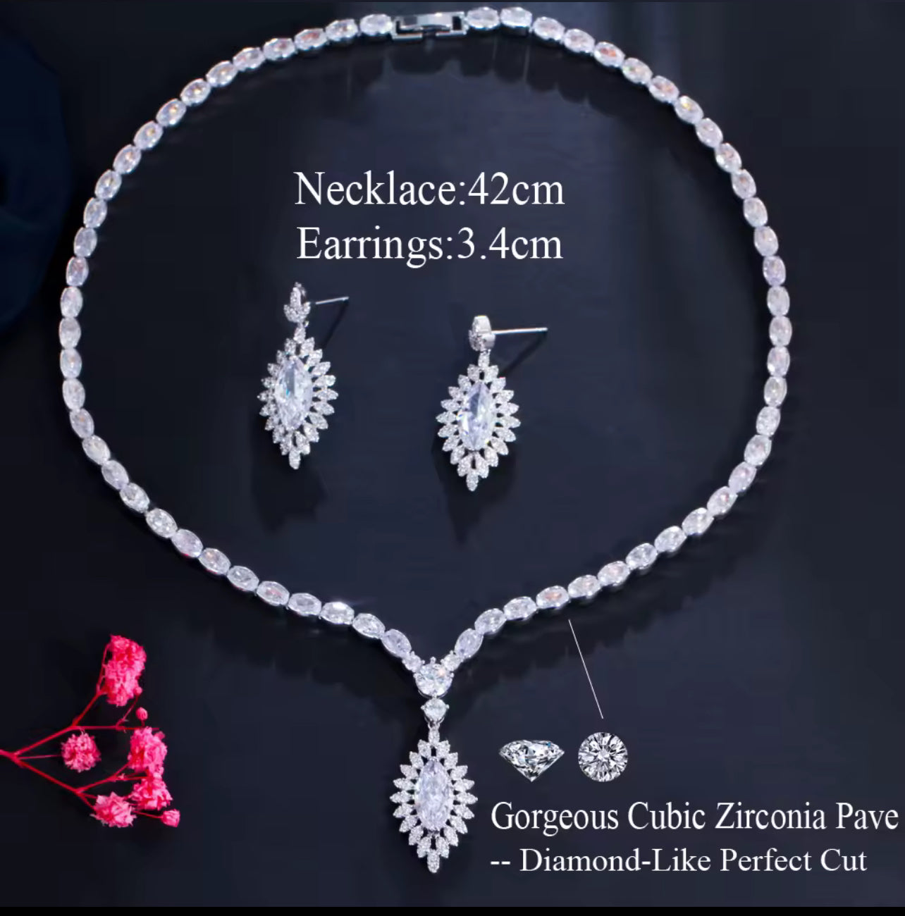 Aurora Glow Necklace & Earring Set