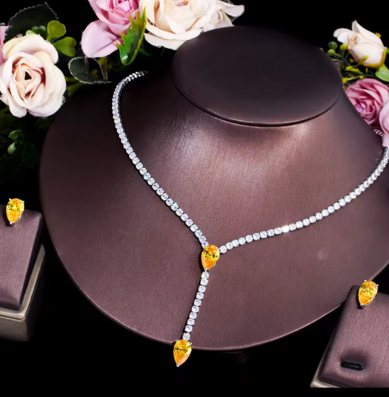 Glimmering Starlight Necklace & Earring Set