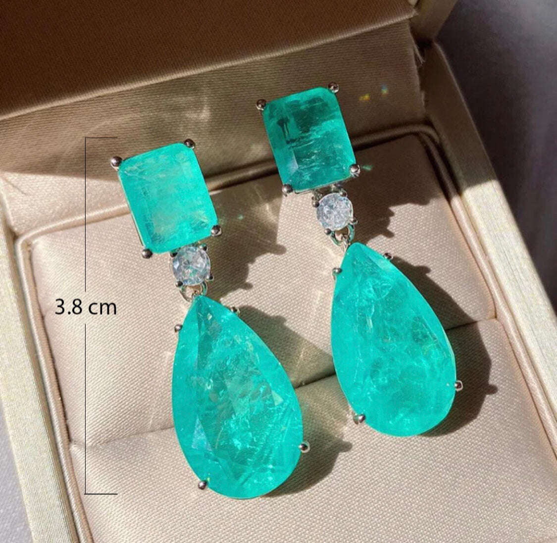 Gemstone Starlight Drop Earrings