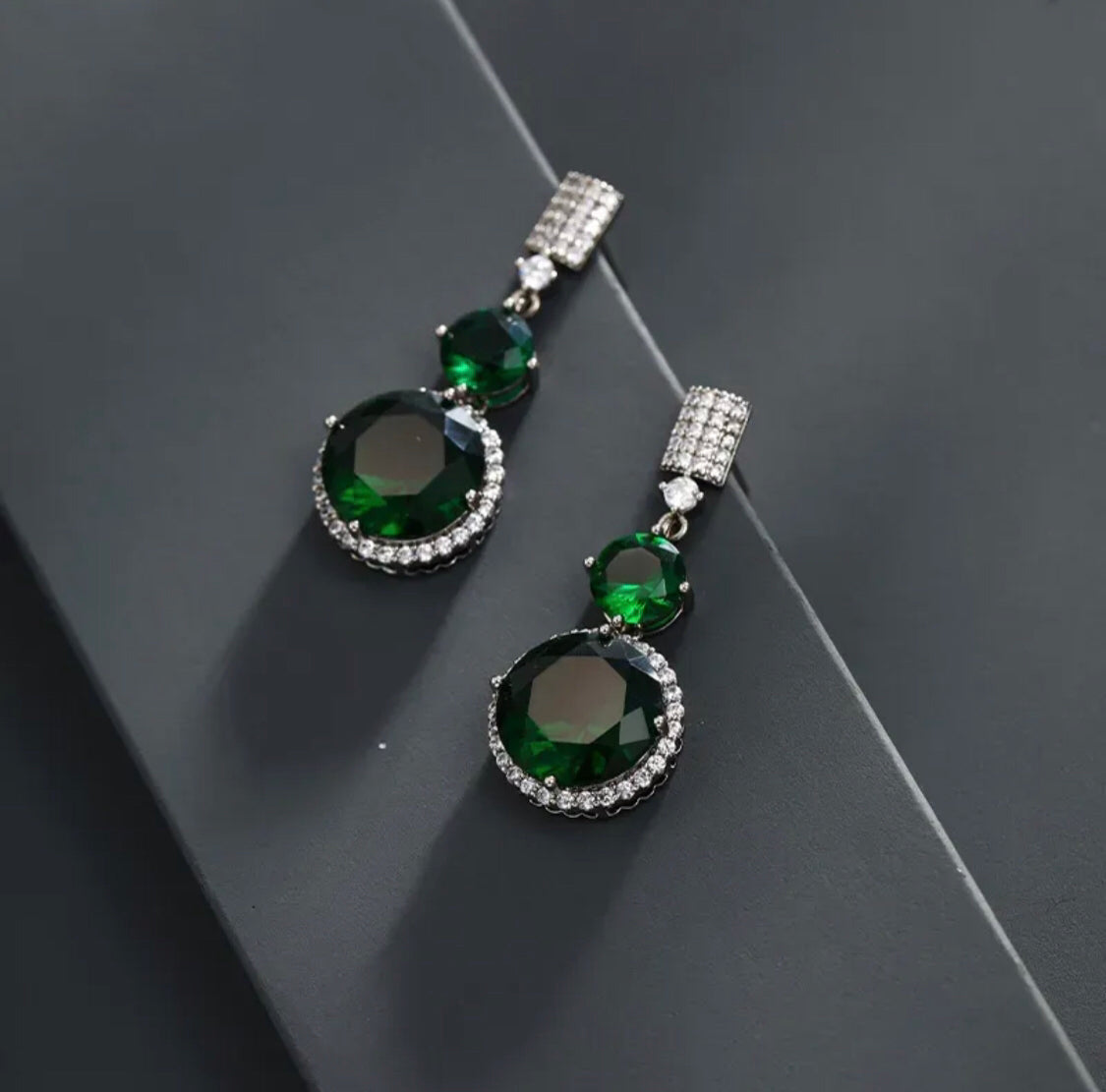 White Gold Plated Earrings