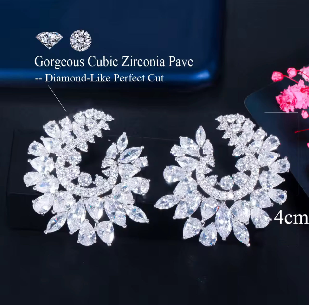 Crystal Halo Earrings