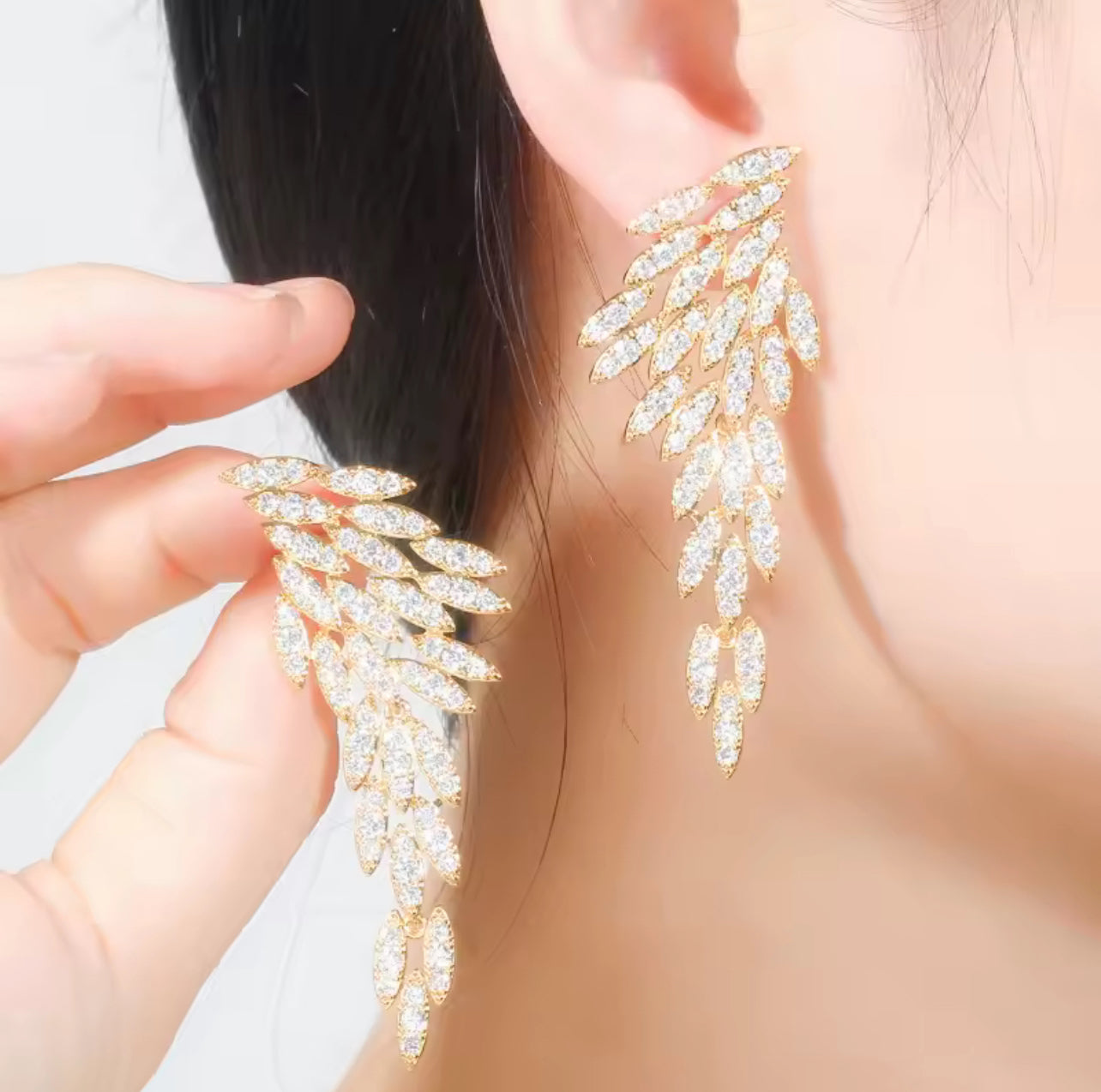 18K Gold-Plated Zircon Earrings