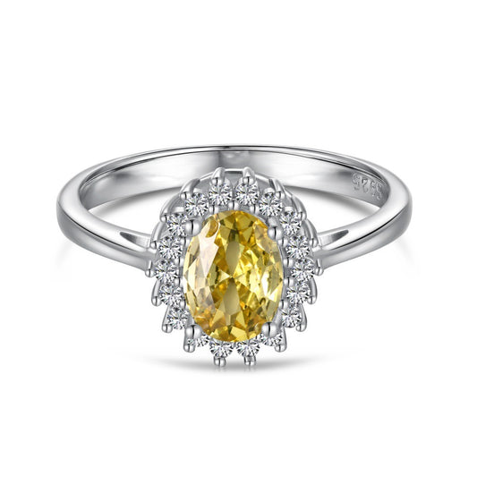 Sterling Silver Zircon Ring