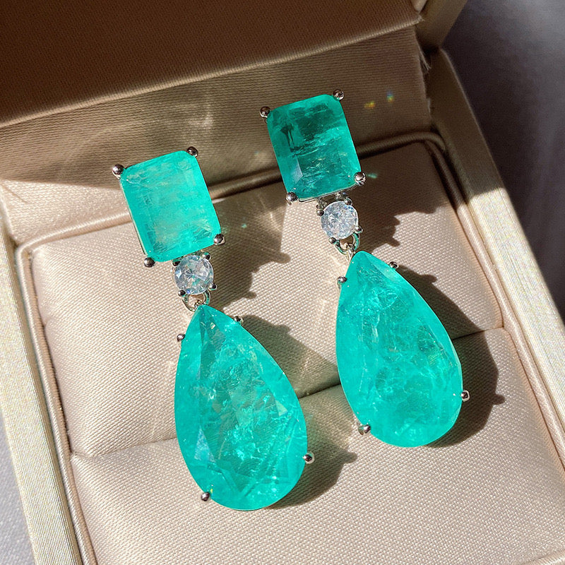Gemstone Starlight Drop Earrings