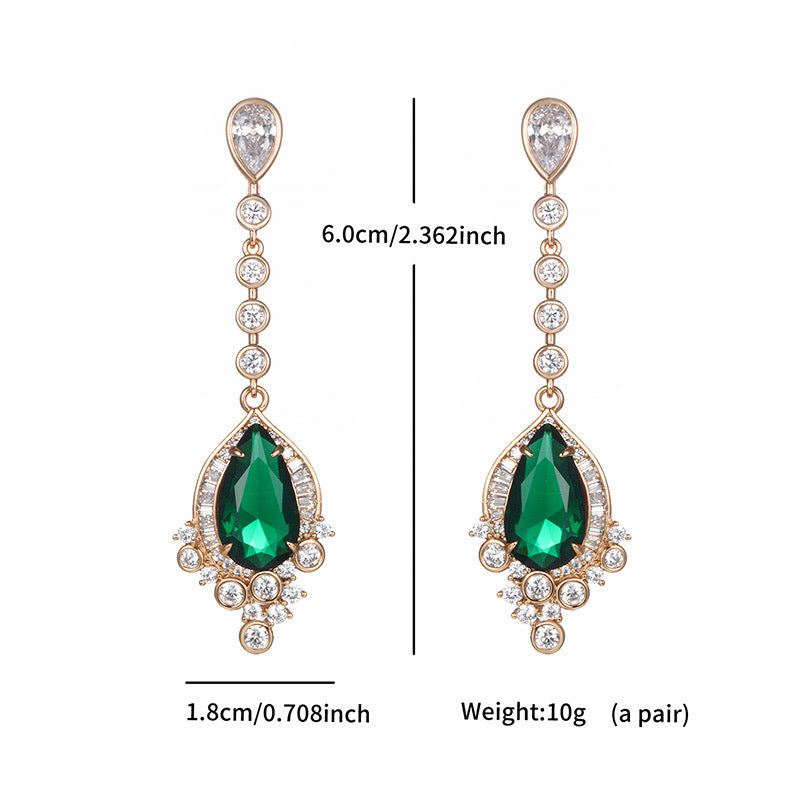 Glimmering Drop Earrings