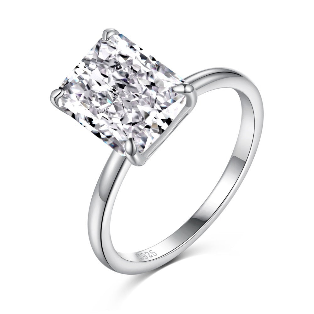 Radiant Zircon Ring