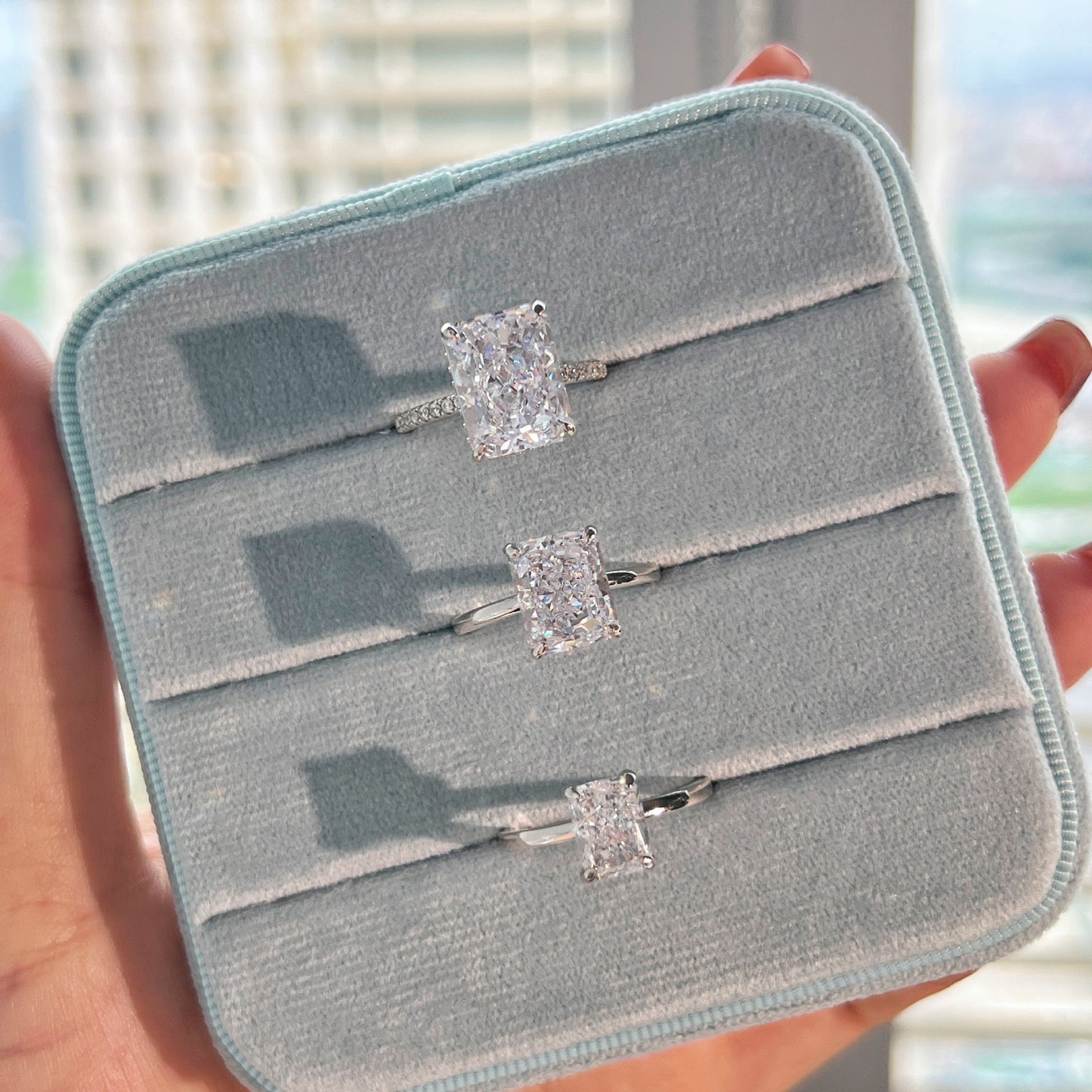 Radiant Zircon Ring