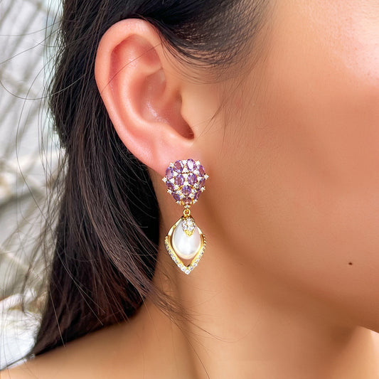Pearl Glow Drop Earrings